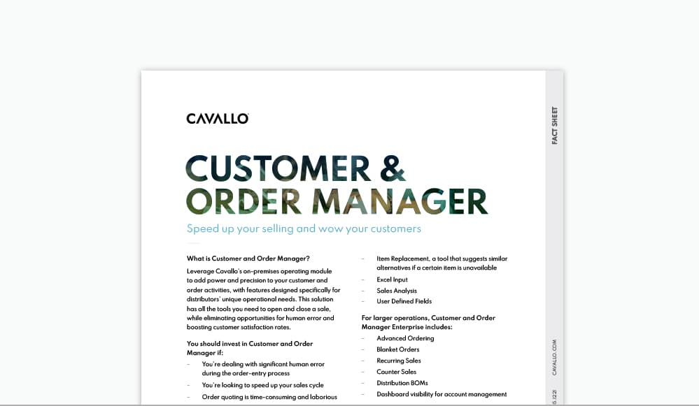 customer order management system