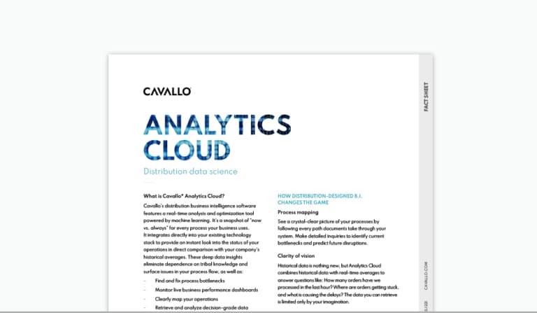 analytics cloud, distribution software