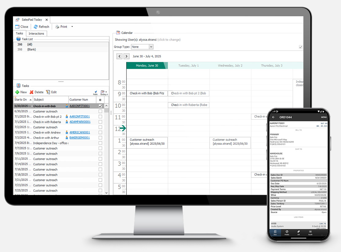 Customer Management Monitor