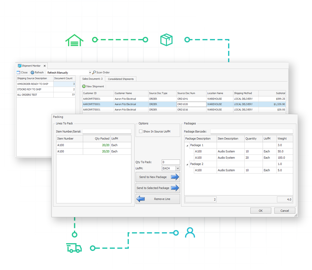 Cavallo platform interface integrated with Microsoft Dynamics 365 Business Central
