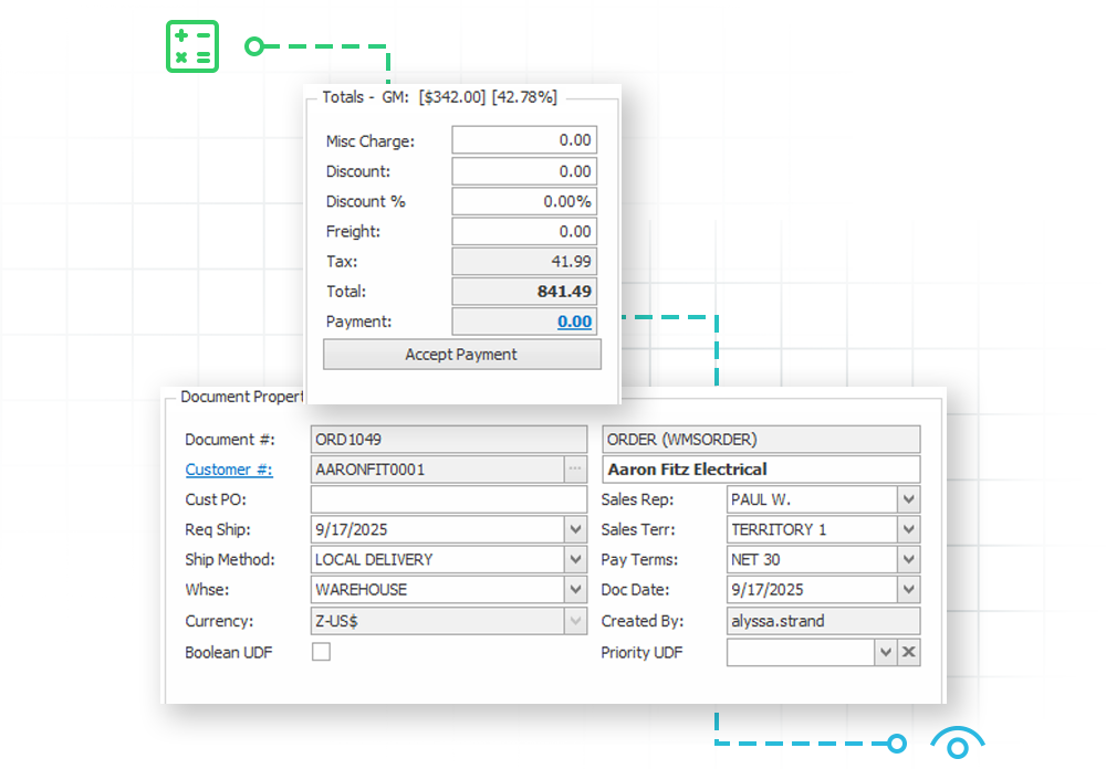 Cavallo platform interface integrated with Microsoft Dynamics 365 Business Central