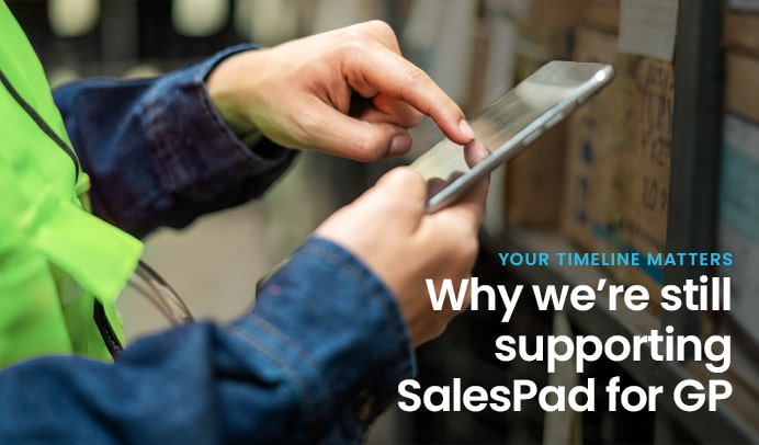 Your Timeline Matters: Why We’re Still Supporting SalesPad for GP