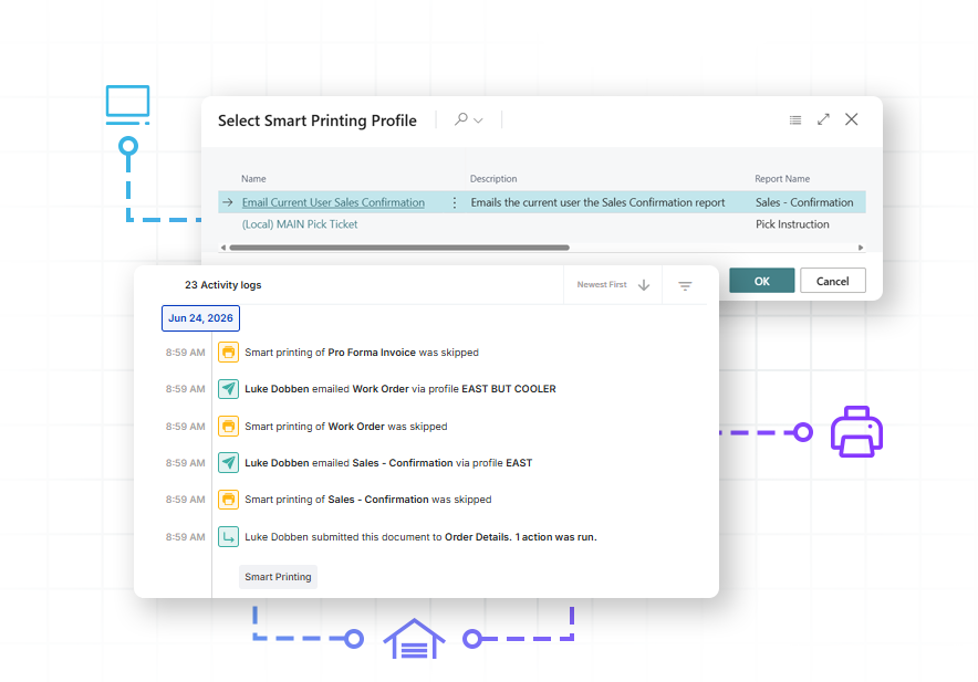 Cavallo platform interface integrated with Microsoft Dynamics 365 Business Central