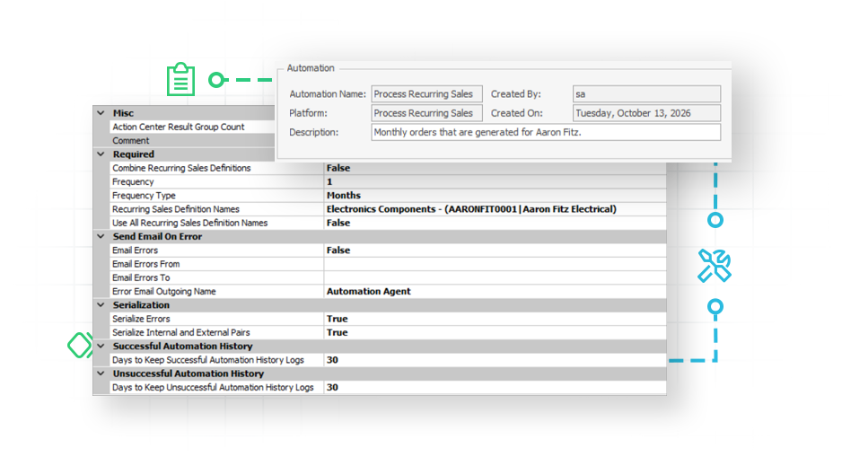 Cavallo platform interface integrated with Microsoft Dynamics 365 Business Central