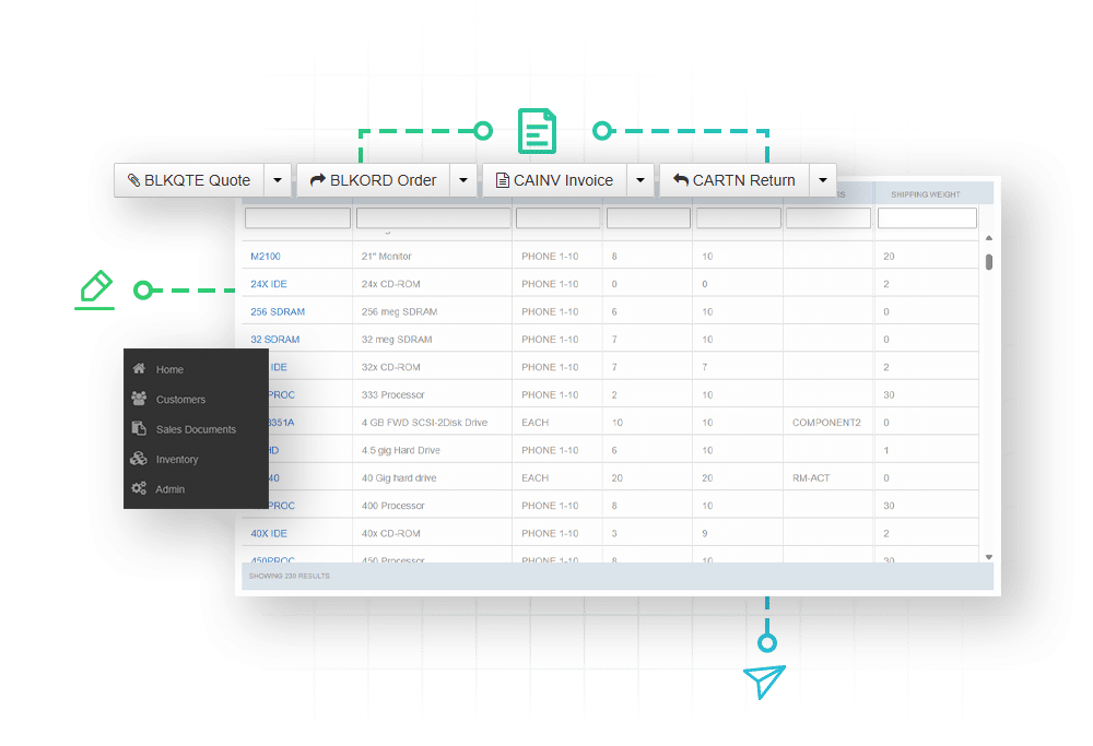 Cavallo platform interface integrated with Microsoft Dynamics 365 Business Central